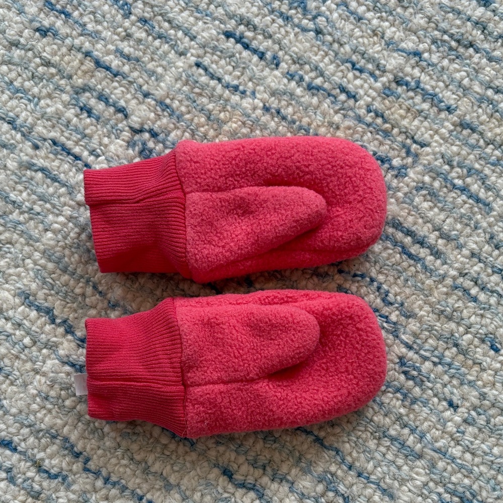 Patagonia Kids' Cozy Fleece Mittens - Bright Pink - Picture 2 of 2